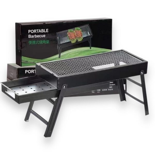 Parrilla De Carbon Plegable Bbq